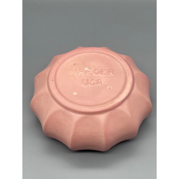 VTG Royal Haeger Pottery Pink Scalloped Midcentury Bowl or Planter Made In USA - Picture 6 of 10